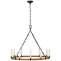Darlana Wrapped Outdoor (Damp) Chandelier by Visual Comfort Signature