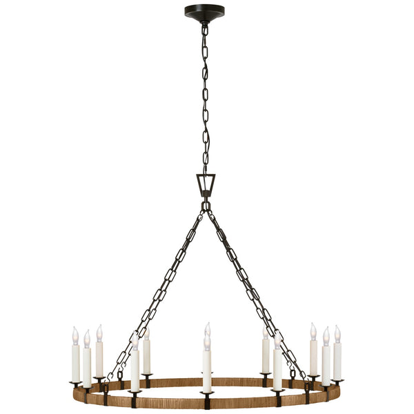 Darlana Wrapped Outdoor (Damp) Chandelier by Visual Comfort Signature
