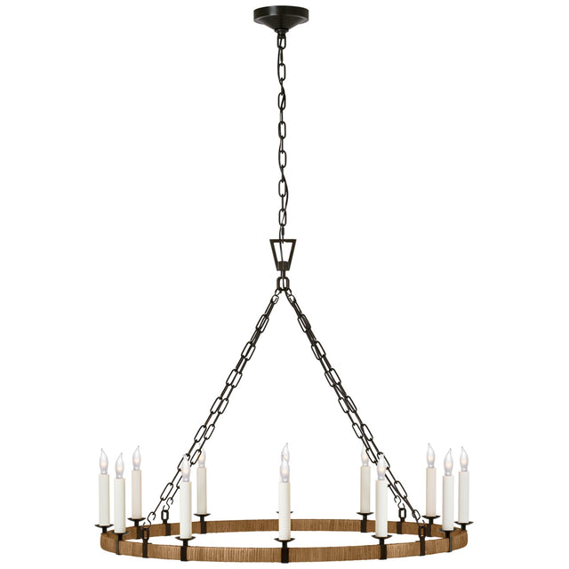 Darlana Wrapped Outdoor (Damp) Chandelier by Visual Comfort Signature