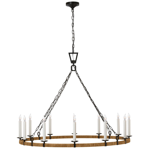 Darlana Wrapped Outdoor (Damp) Chandelier by Visual Comfort Signature