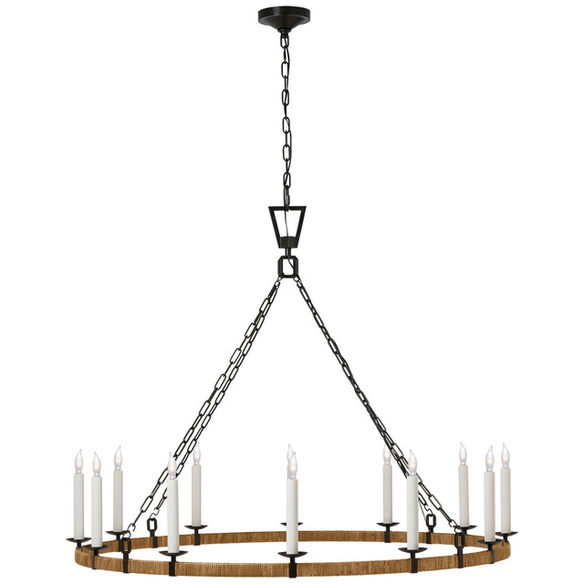 Darlana Wrapped Outdoor (Damp) Chandelier by Visual Comfort Signature
