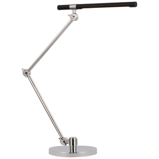 Buy polished-nickel-and-matte-black Heron Desk Lamp by Visual Comfort Signature
