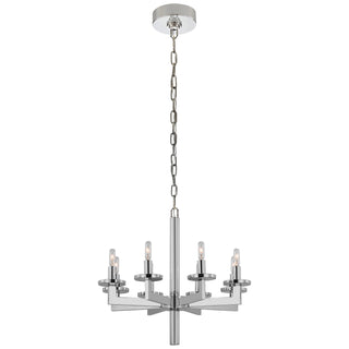 Buy polished-nickel Liaison Outdoor (Damp) Chandelier by Visual Comfort Signature
