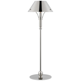 Buy polished-nickel-with-polished-nickel-glass Turlington Table Lamp by Visual Comfort Signature