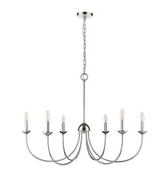 Buy polished-nickel Huxley Chandelier by Millennium