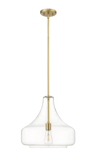 Buy vintage-brass-with-clear-glass-and-clear-shade Madelynn Pendant by Millennium