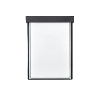 Buy powder-coated-black-with-white-glass-and-white-shade Outdoor (Wet) Sconce by Millennium