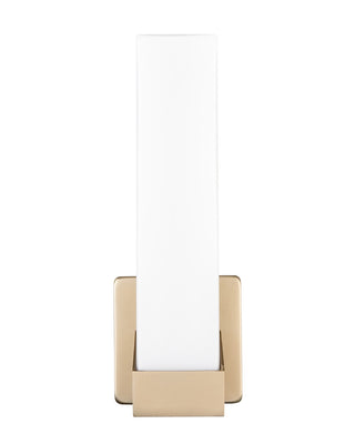 Buy modern-gold-with-white-glass-and-white-shade Outdoor (Damp) Wall Lanterns by Millennium