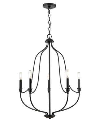 Buy matte-black Senoia Chandelier by Millennium