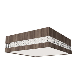 Buy american-walnut Crystals Ceiling Mount by Accord Lighting