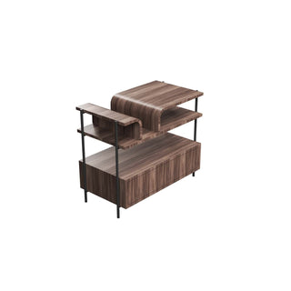 Buy american-walnut Cascade Bedside Table by Accord Lighting