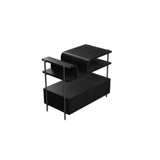 Buy charcoal Cascade Bedside Table by Accord Lighting