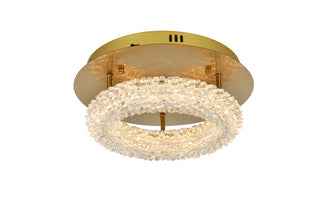 Buy satin-gold Bowen Flush Mount Ceiling Light by Elegant Lighting