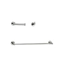 stainless steel 3-Piece Bathroom Hardware Set Accessory by Elegant Lighting