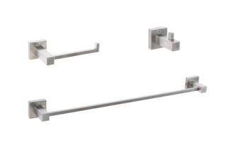 Buy brushed-nickel stainless steel 3-Piece Bathroom Hardware Set Accessory by Elegant Lighting