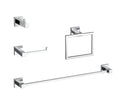 stainless steel 4-Piece Bathroom Hardware Set Accessory by Elegant Lighting