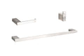 stainless steel 3-Piece Bathroom Hardware Set Accessory by Elegant Lighting