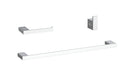stainless steel 3-Piece Bathroom Hardware Set Accessory by Elegant Lighting