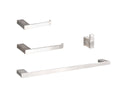 stainless steel 4-Piece Bathroom Hardware Set Accessory by Elegant Lighting