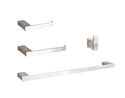 stainless steel 4-Piece Bathroom Hardware Set Accessory by Elegant Lighting