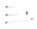 stainless steel 4-Piece Bathroom Hardware Set Accessory by Elegant Lighting