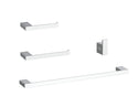 stainless steel 4-Piece Bathroom Hardware Set Accessory by Elegant Lighting