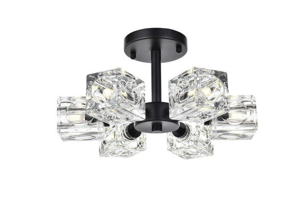 Lyra Flush Mount Ceiling Light by Elegant Lighting