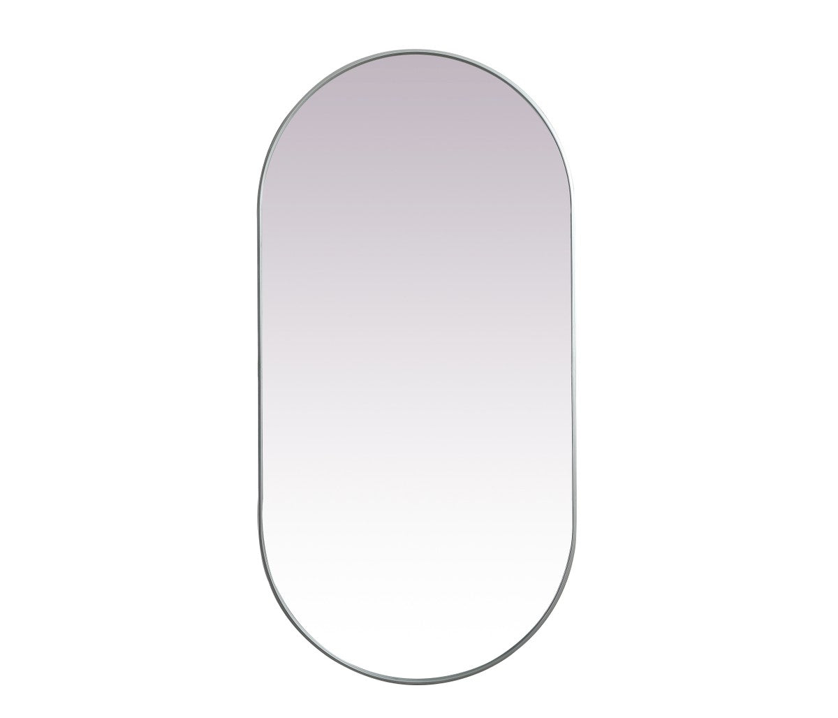 Asha Mirror by Elegant Lighting – Size: 36.00"L x 1.00"W x 72.00"H – Finish: Silver – Elegant Lighting-MR2A3672SIL