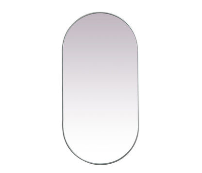 Asha Mirror by Elegant Lighting – Size: 36.00"L x 1.00"W x 72.00"H – Finish: Silver – Elegant Lighting-MR2A3672SIL