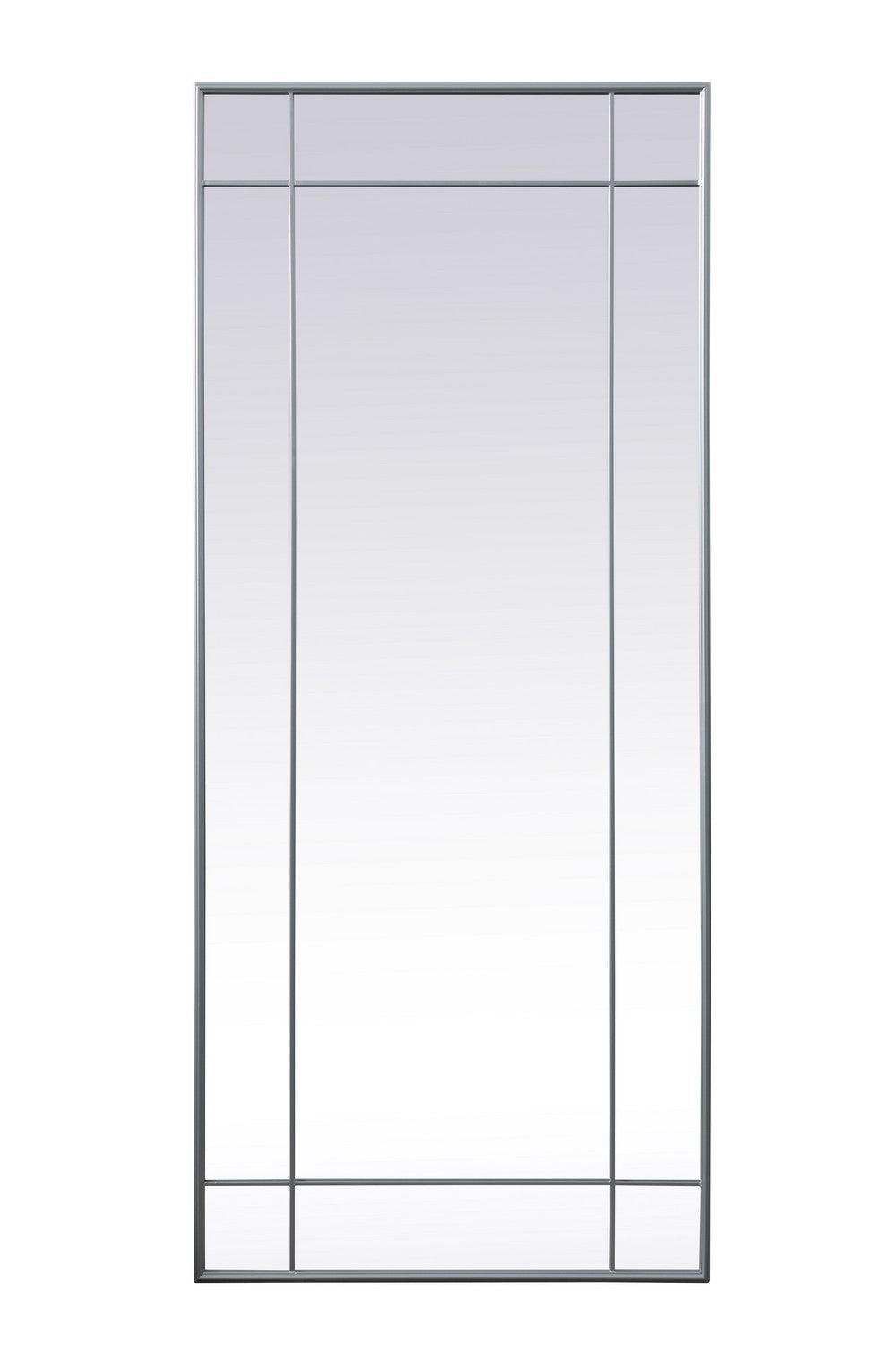 Viola Mirror by Elegant Lighting – Size: 30.00"L x 70.00"W x 1.00"H – Finish: Silver – Elegant Lighting-MR3FL3070SIL