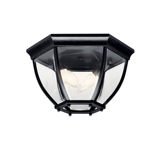 Buy black-with-clear-beveled-glass-and-clear-shade Outdoor (Damp) Ceiling Mount Light by Kichler