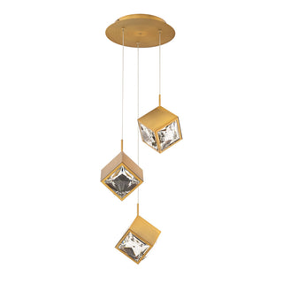 Buy aged-brass Ice Cube Chandelier by W.A.C. Lighting