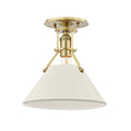 Painted No. Outdoor (Damp) Semi-Flush Mount Ceiling Light by Hudson Valley