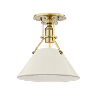Painted No. Outdoor (Damp) Semi Flush Mount Light by Hudson Valley