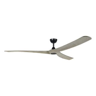 Buy matte-black-finish-with-driftwood-blades 3-Blades Williwaw Outdoor (Damp) Ceiling Fan by Eglo USA