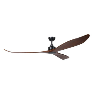 Buy matte-black-finish-with-walnut-blades Westerly Outdoor (Damp) Ceiling Fan by Eglo USA