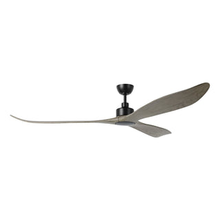 Buy matte-black-finish-with-driftwood-blades Westerly Outdoor (Damp) Ceiling Fan by Eglo USA