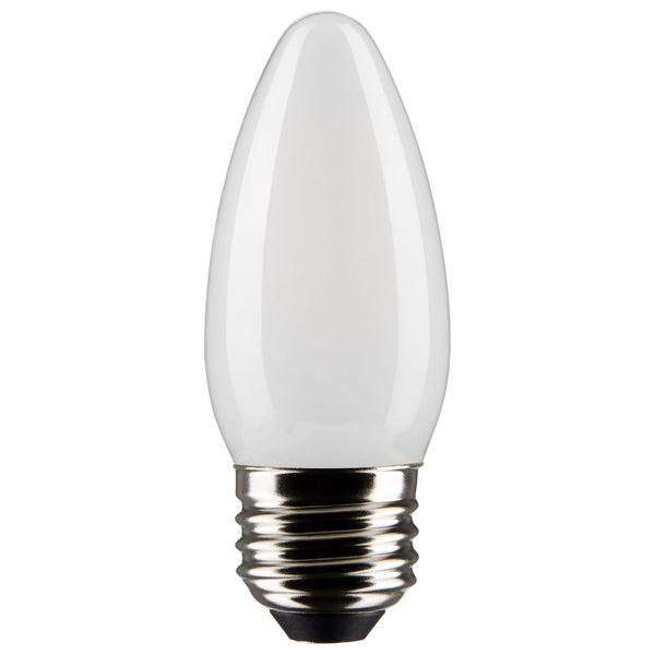 Tubular 5 Watt E26 B11 120V Outdoor (Wet)LED 5000k Light Bulb by Satco