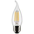Flame Tip 5 Watt E26 CA10 120V Outdoor (Wet)LED 5000k Light Bulb by Satco