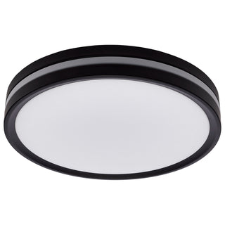 Buy matte-black-and-white-shade Outdoor (Damp) Flush Mount Ceiling Light by Nuvo Lighting