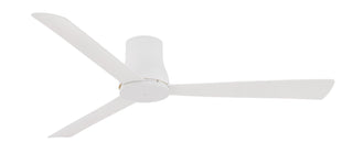 Buy flat-white-finish-with-flat-white-blades Simple Flush-&quot; Outdoor (Wet) Hugger Ceiling Fan by Minka Aire