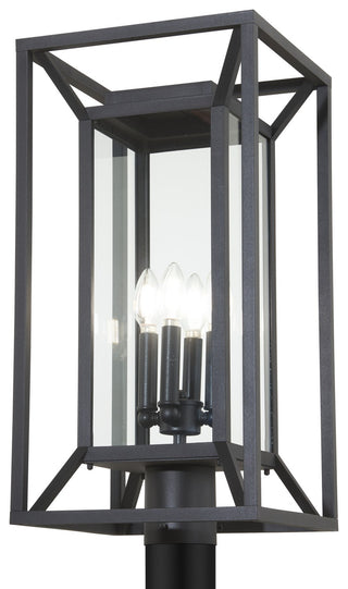 Buy sand-coal-with-clear-glass-and-clear-shade Harbor View Outdoor (Wet) Post Lantern by Minka-Lavery