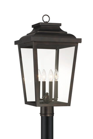 Buy chelesa-bronze-with-clear-glass Irvington Manor Outdoor (Wet) Post Lantern by Minka-Lavery
