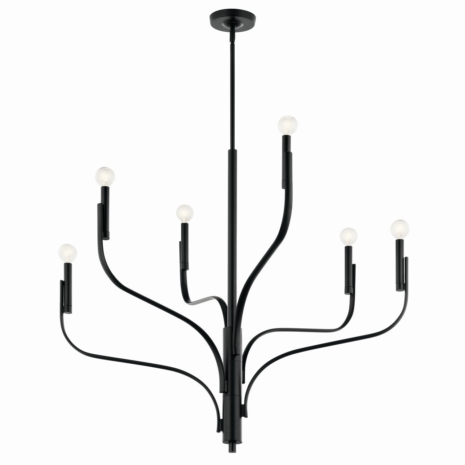 Kichler - 52673BK - Six Light Chandelier - Livadia - Black from Lighting & Bulbs Unlimited in Charlotte, NC
