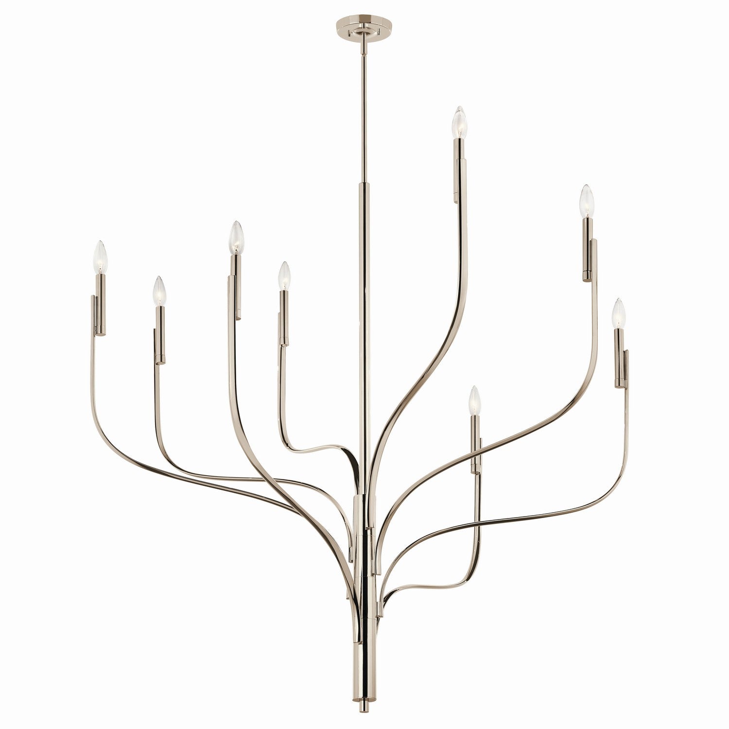 Kichler - 52675PN - Eight Light Chandelier - Livadia - Polished Nickel from Lighting & Bulbs Unlimited in Charlotte, NC