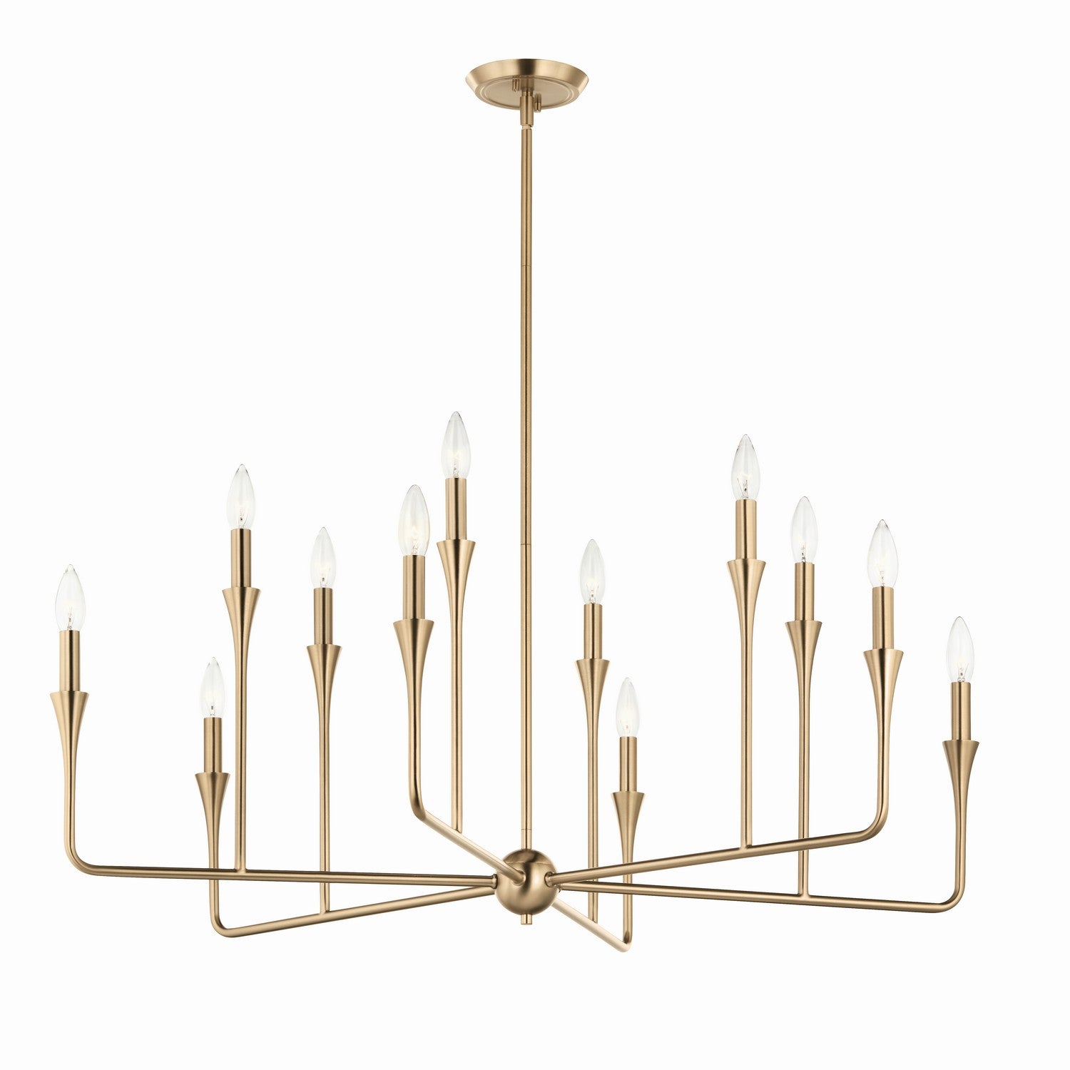 Kichler - 52692CPZ - 12 Light Chandelier - Alvaro - Champagne Bronze from Lighting & Bulbs Unlimited in Charlotte, NC