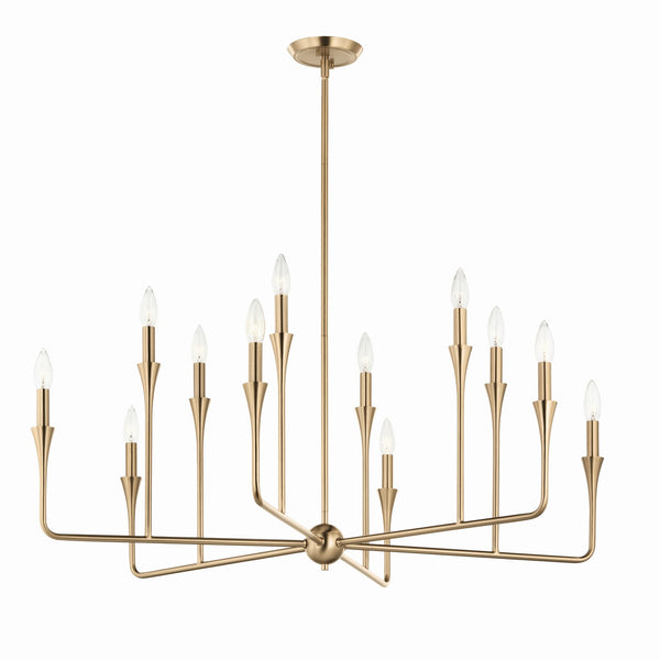 Kichler - 52692CPZ - 12 Light Chandelier - Alvaro - Champagne Bronze from Lighting & Bulbs Unlimited in Charlotte, NC