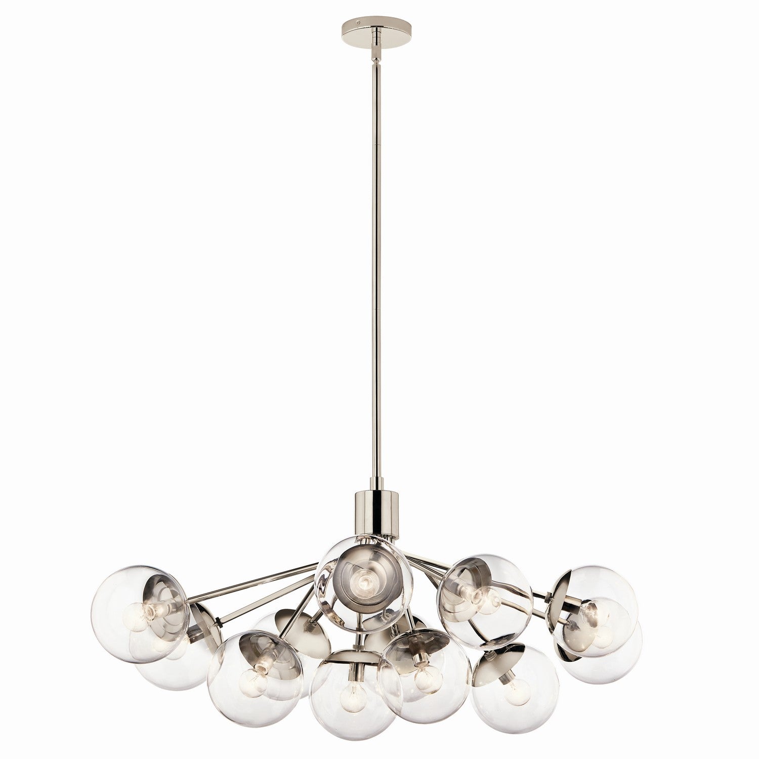 Kichler - 52703PNCLR - 12 Light Linear Chandelier Convertible - Silvarious - Polished Nickel from Lighting & Bulbs Unlimited in Charlotte, NC