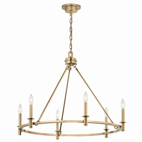 Kichler - 52705CPZ - Six Light Chandelier - Carrick - Champagne Bronze from Lighting & Bulbs Unlimited in Charlotte, NC