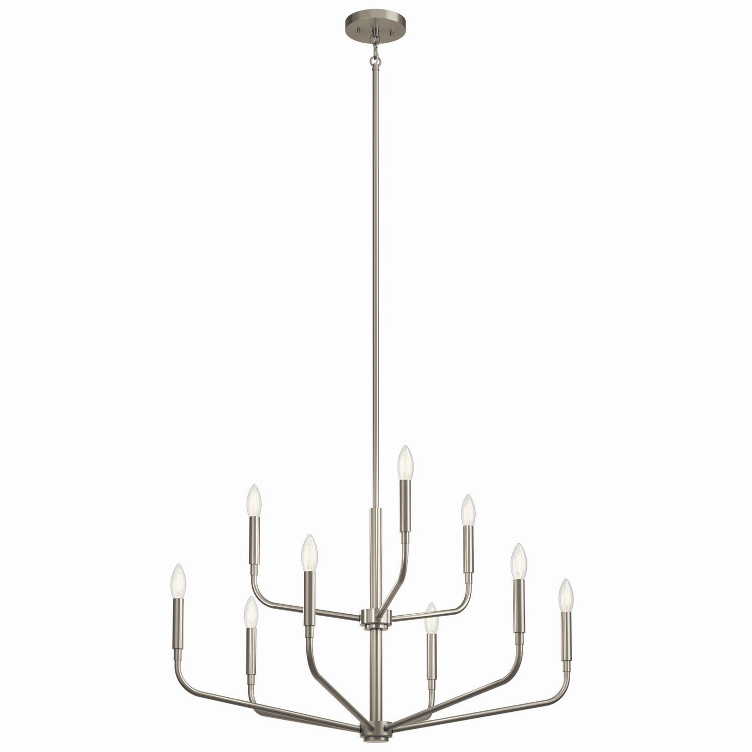 Kichler - 52720NI - Nine Light Chandelier - Madden - Brushed Nickel from Lighting & Bulbs Unlimited in Charlotte, NC